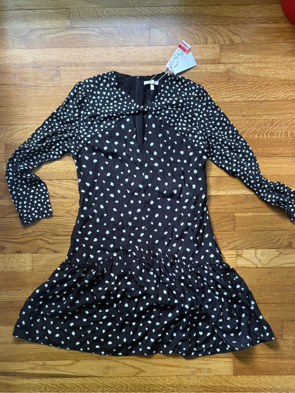 Rebecca Taylor polka dot silk dress
